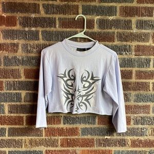 vintage 90s cropped tee shirt